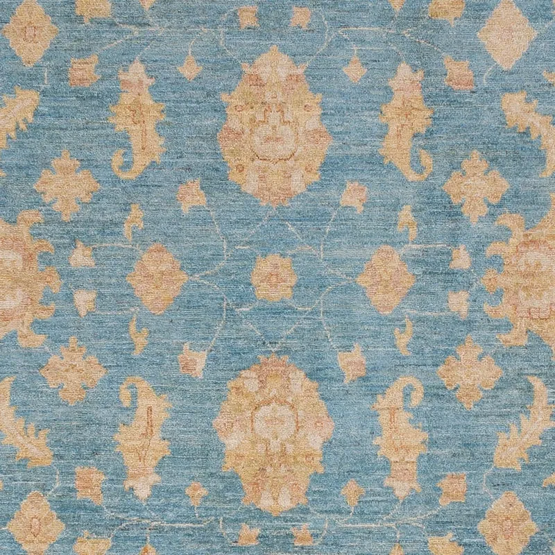 Ziegler Teppich 251x300cm - Orientteppich - hellblau