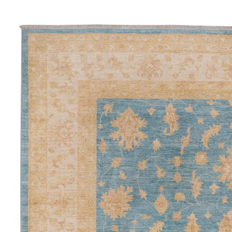 Ziegler Teppich 251x300cm - Orientteppich - hellblau