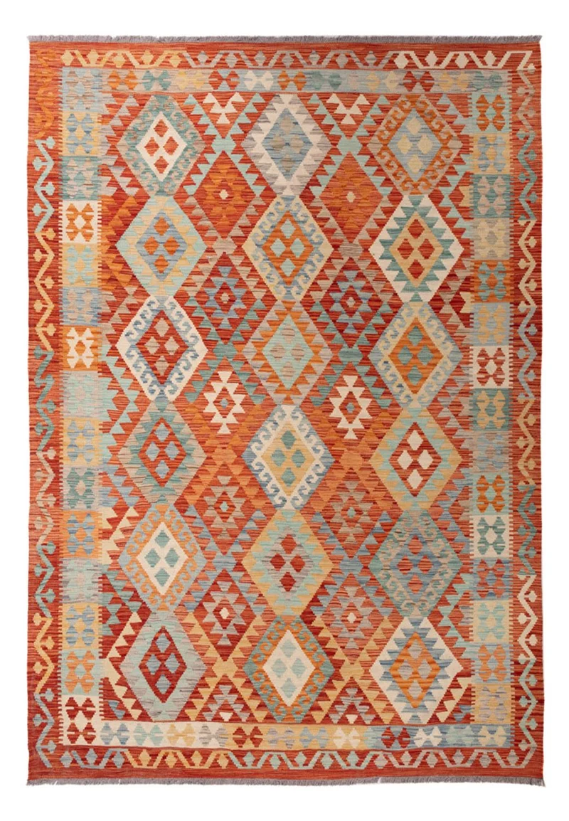 Kelim Maimene Teppich 201x291cm - mehrfarbig