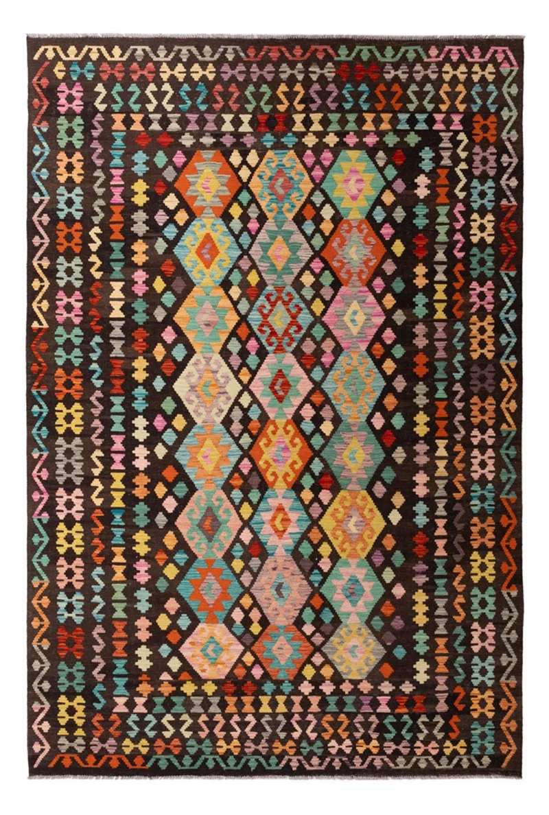 Kelim Maimene Teppich 197x291cm - mehrfarbig