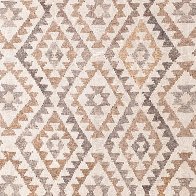 Kelim Maimene Teppich 199x290cm - grau