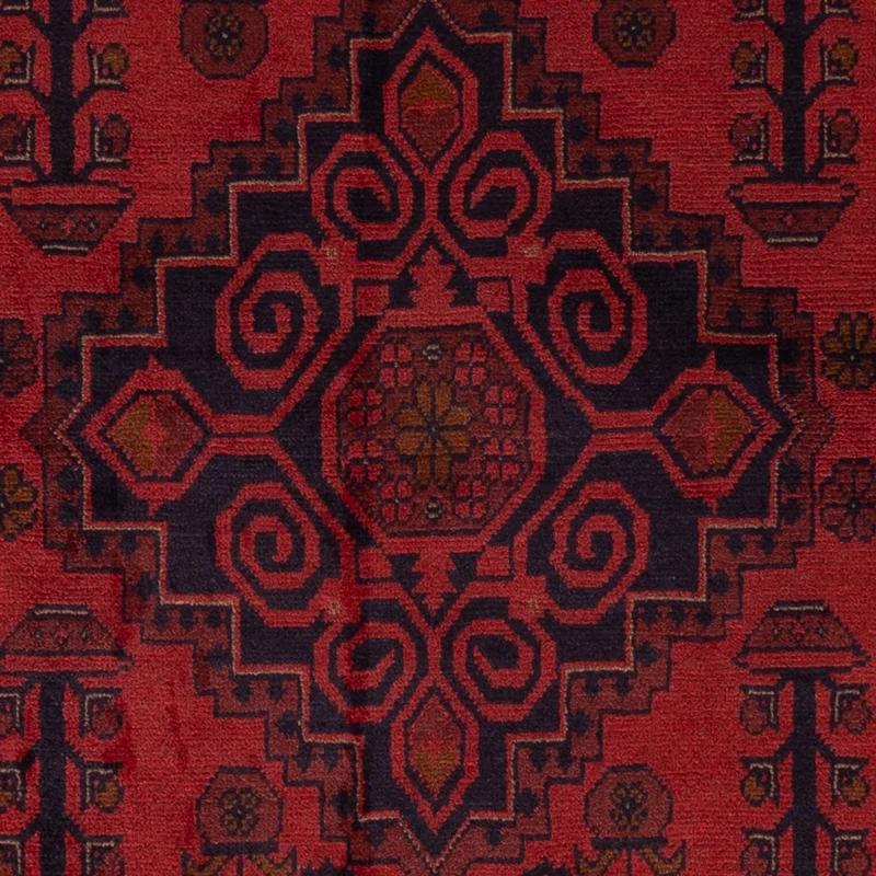 Afghan Teppich - Kunduz - 122 x 192 cm - rot
