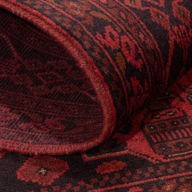 Afghan Teppich - Kunduz - 122 x 192 cm - rot