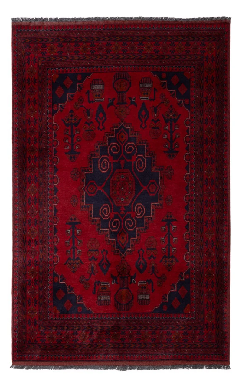 Khal Mohammadi Teppich 121x190cm - Orientteppich - dunkelrot