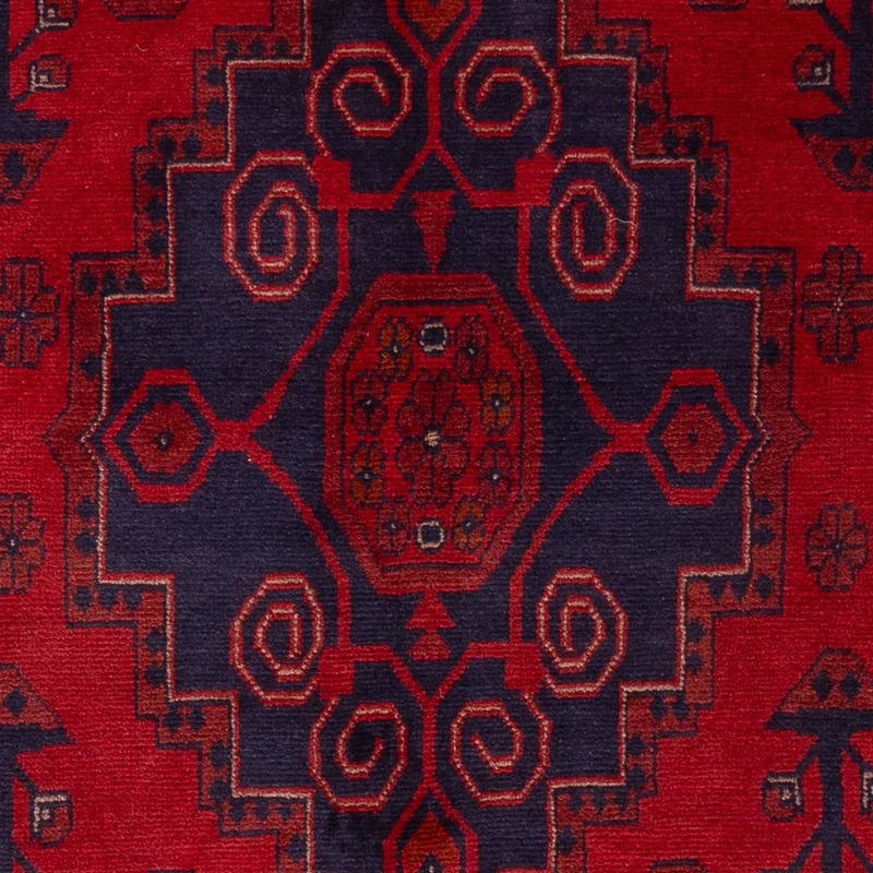Khal Mohammadi Teppich 121x190cm - Orientteppich - dunkelrot