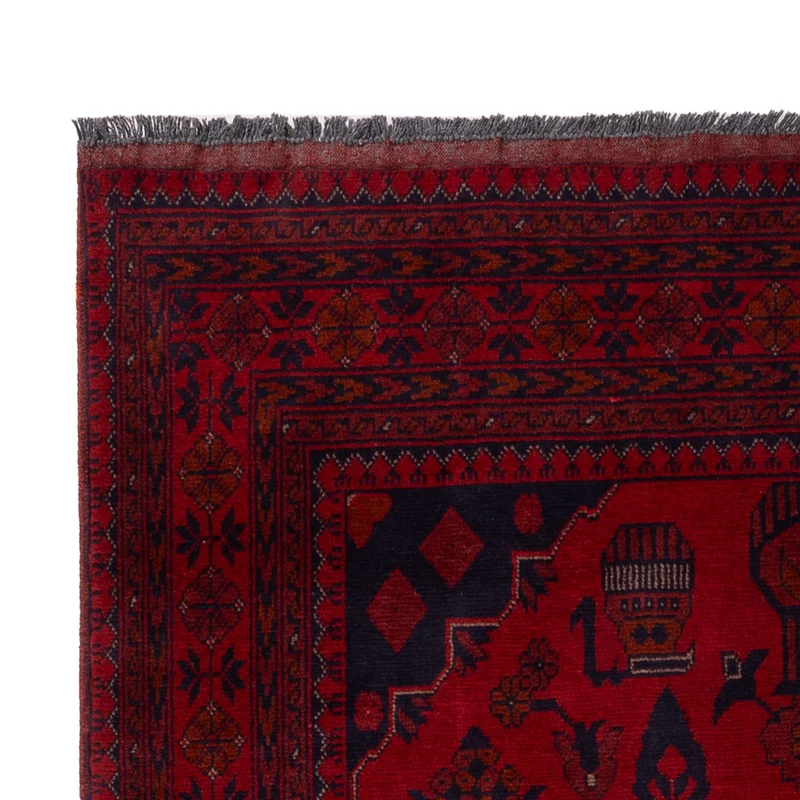 Khal Mohammadi Teppich 121x190cm - Orientteppich - dunkelrot