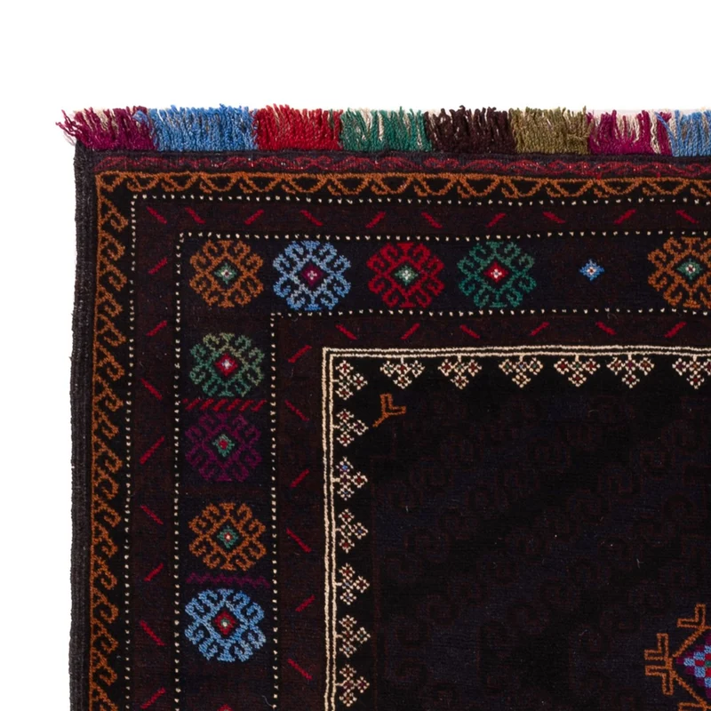 Belutsch Teppich 116x195cm - Orientteppich - dunkelblau