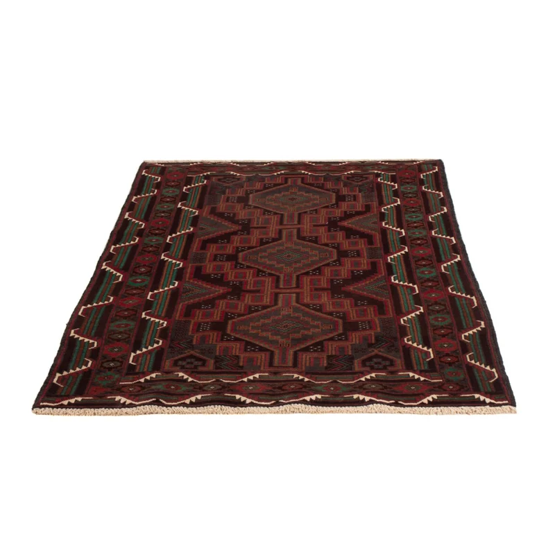 Belutsch Teppich 114x183cm - Orientteppich - dunkelrot