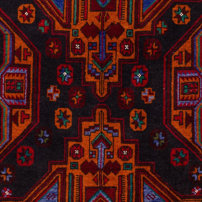 Belutsch Teppich - 123 x 183 cm - dunkelrot