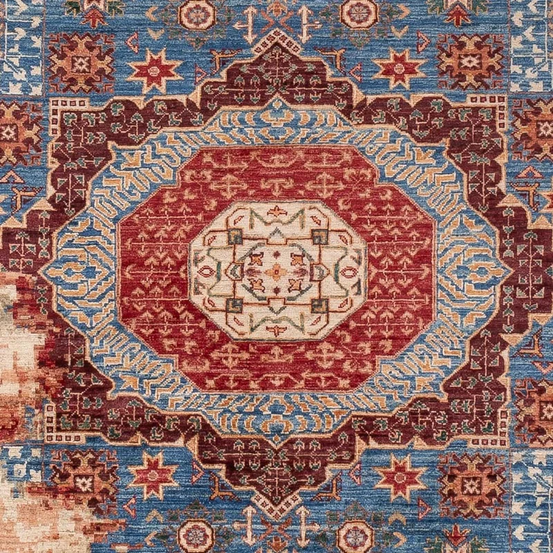 Designer Teppich 207x291cm - mehrfarbig