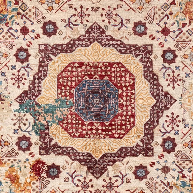 Designer Teppich 204x294cm - mehrfarbig
