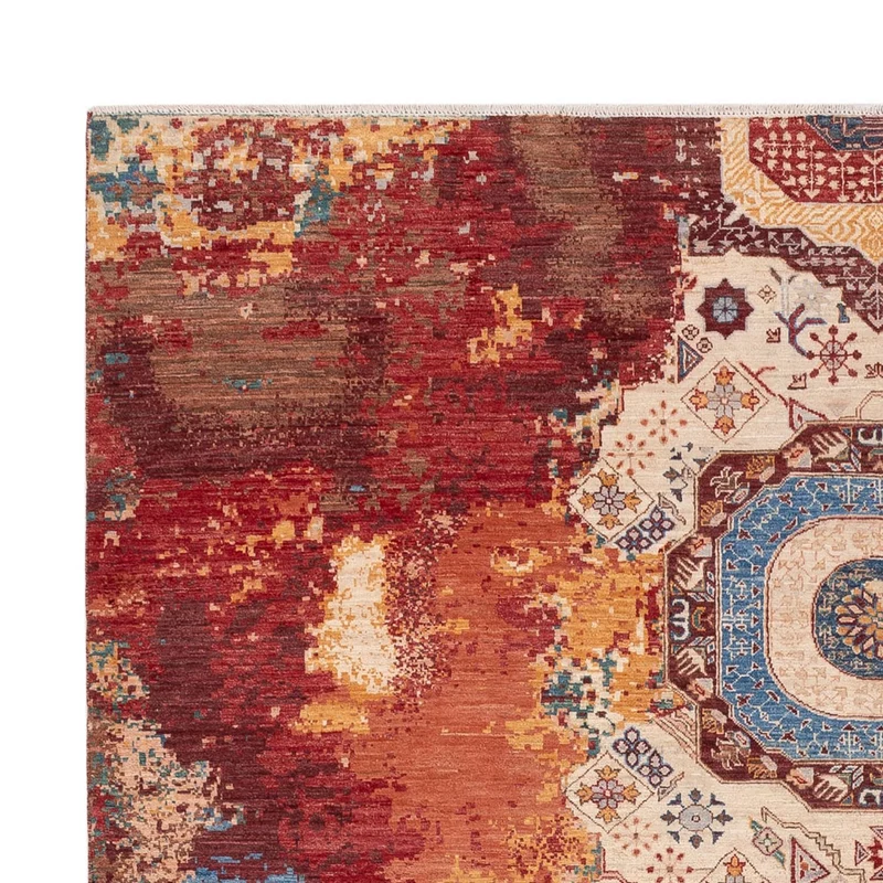 Designer Teppich 204x294cm - mehrfarbig