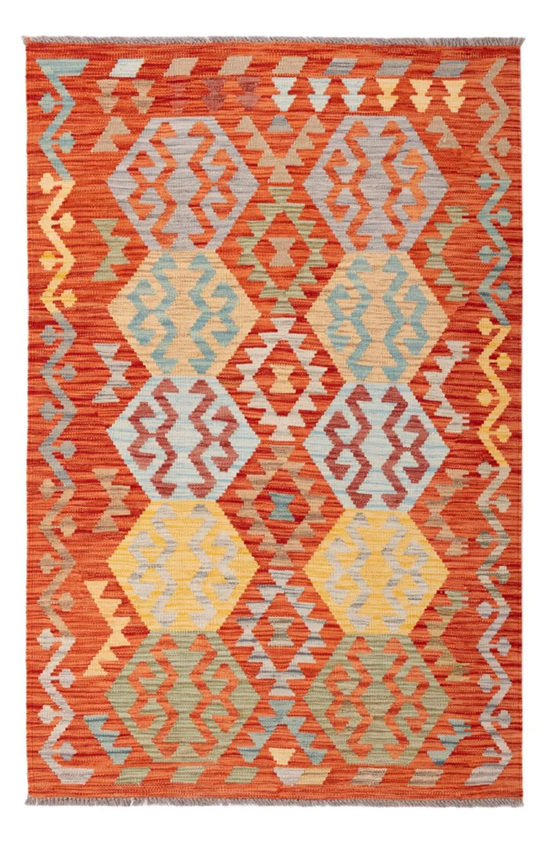 Kelim Maimene Teppich 115x180cm - mehrfarbig