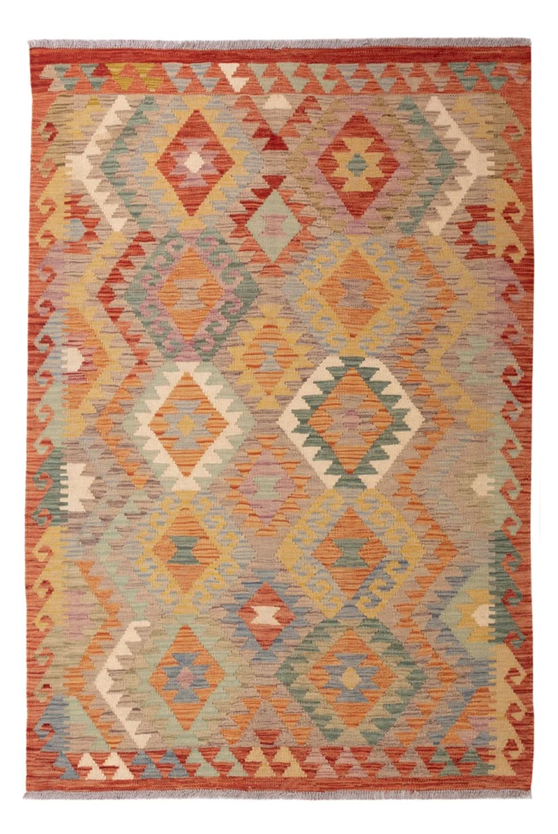 Kelim Maimene Teppich 118x175cm - mehrfarbig