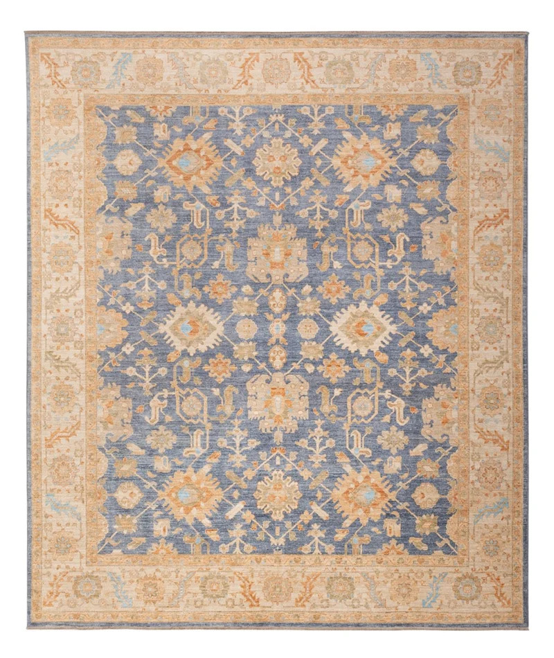 Ziegler Teppich 252x297cm - Orientteppich - blau