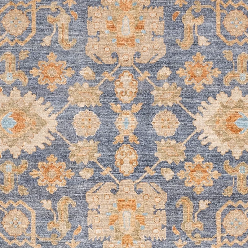 Ziegler Teppich 252x297cm - Orientteppich - blau