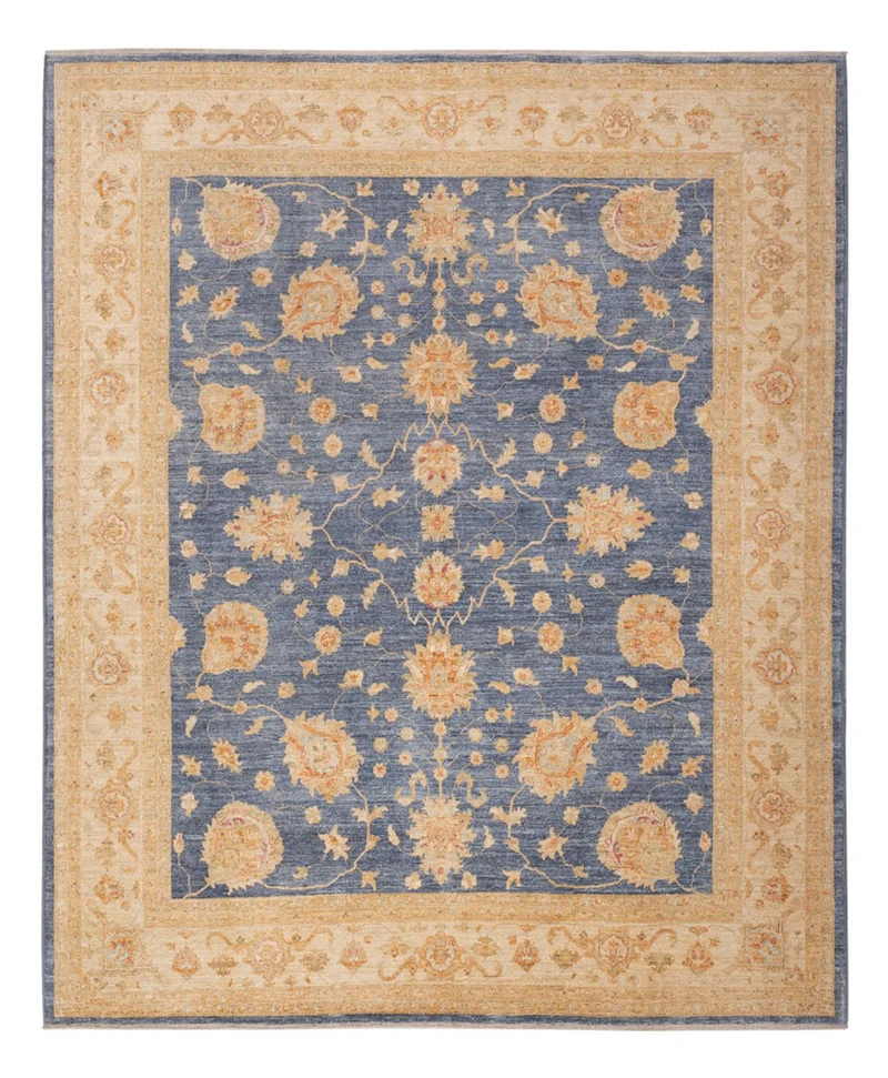 Ziegler Teppich 250x299cm - Orientteppich - blau