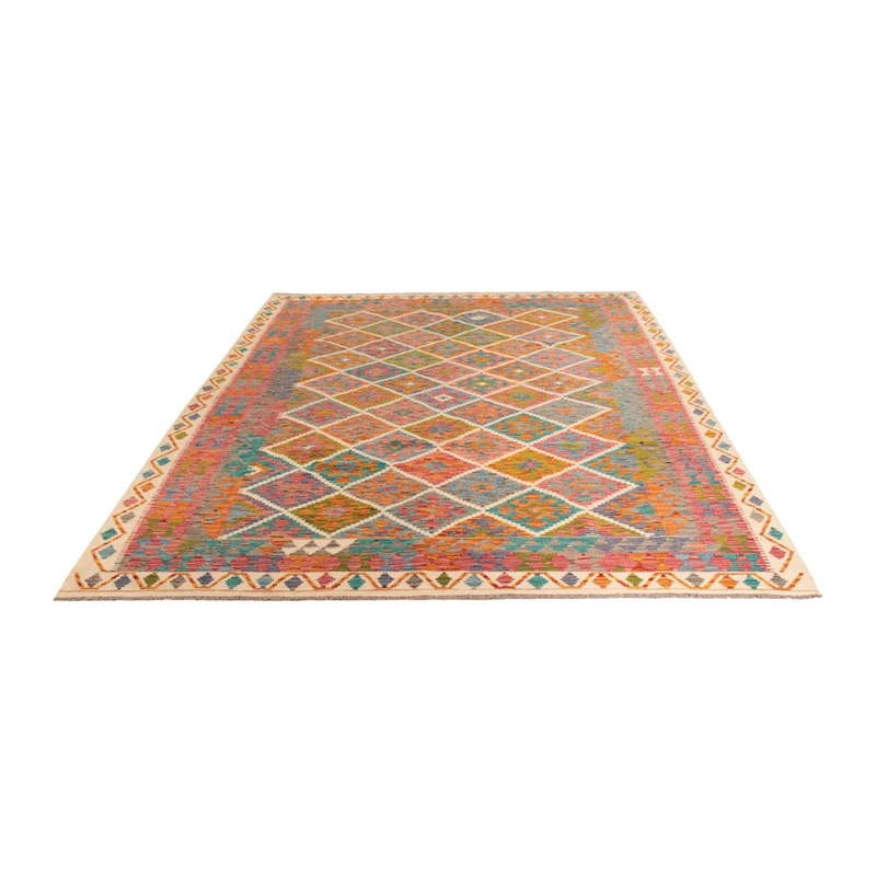 Kelim Maimene Teppich 200x290cm - mehrfarbig