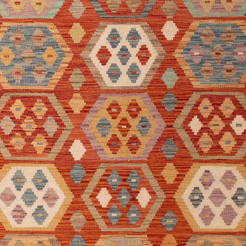 Kelim Maimene Teppich 195x295cm - mehrfarbig
