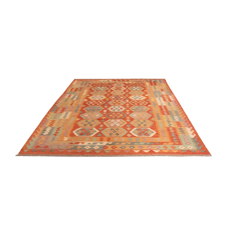 Kelim Maimene Teppich 195x295cm - mehrfarbig