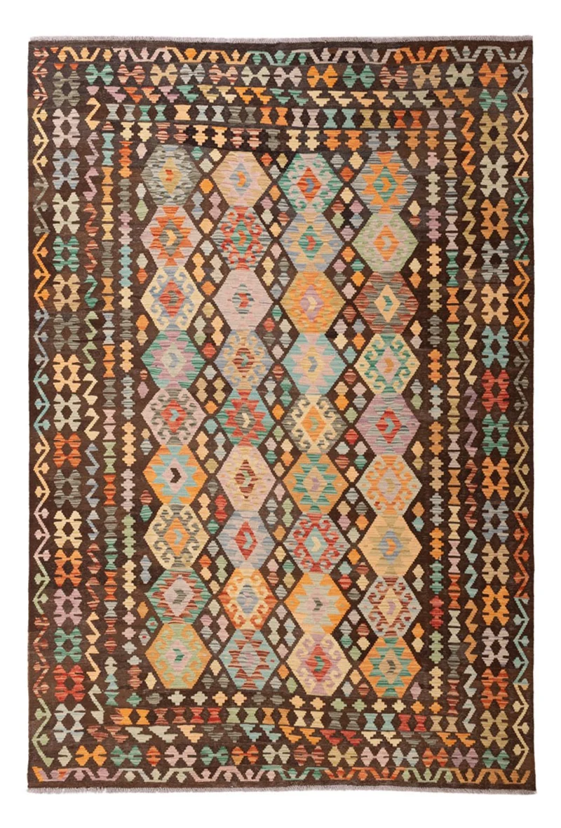 Kelim Maimene Teppich 195x290cm - mehrfarbig