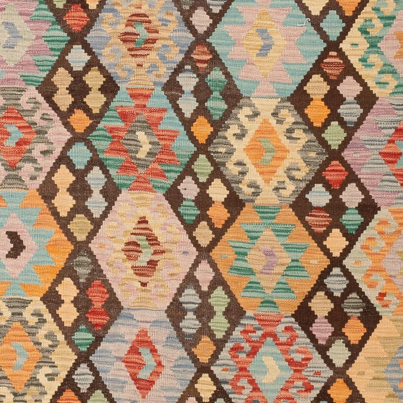 Kelim Maimene Teppich 195x290cm - mehrfarbig