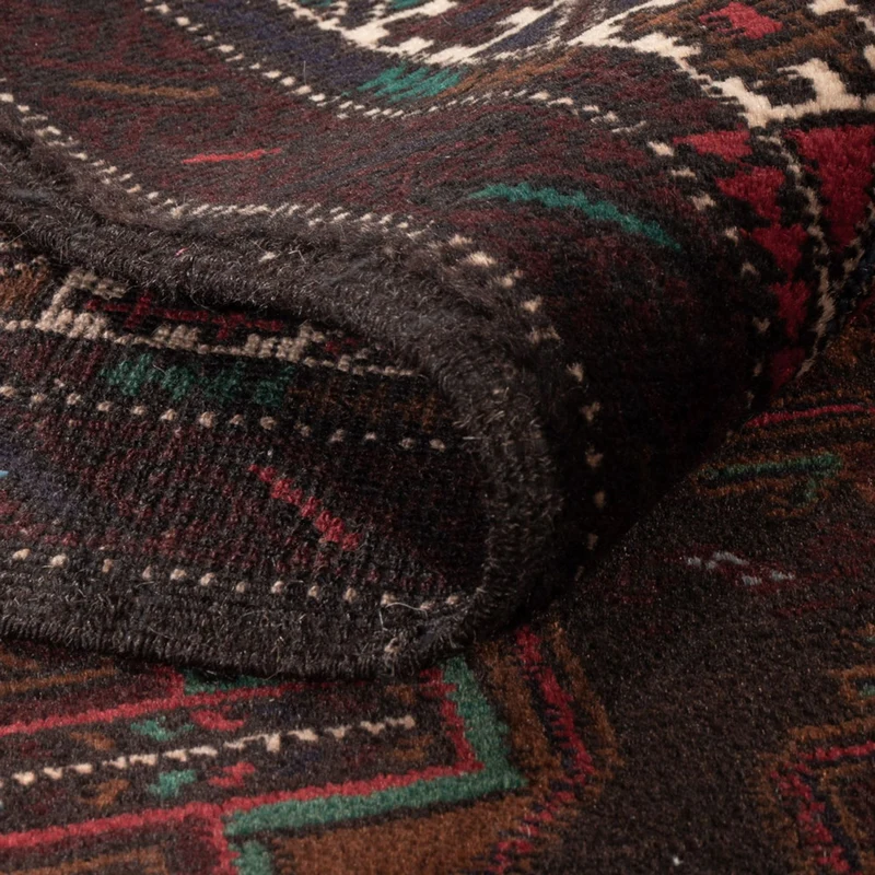 Belutsch Teppich - 116 x 198 cm - dunkelrot