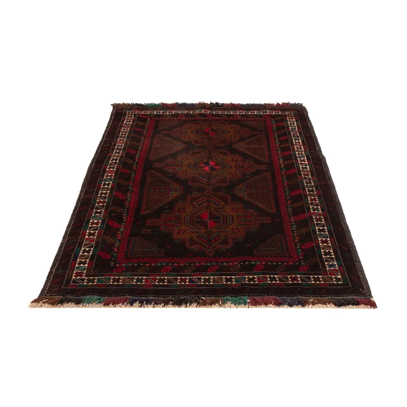 Belutsch Teppich - 116 x 198 cm - dunkelrot