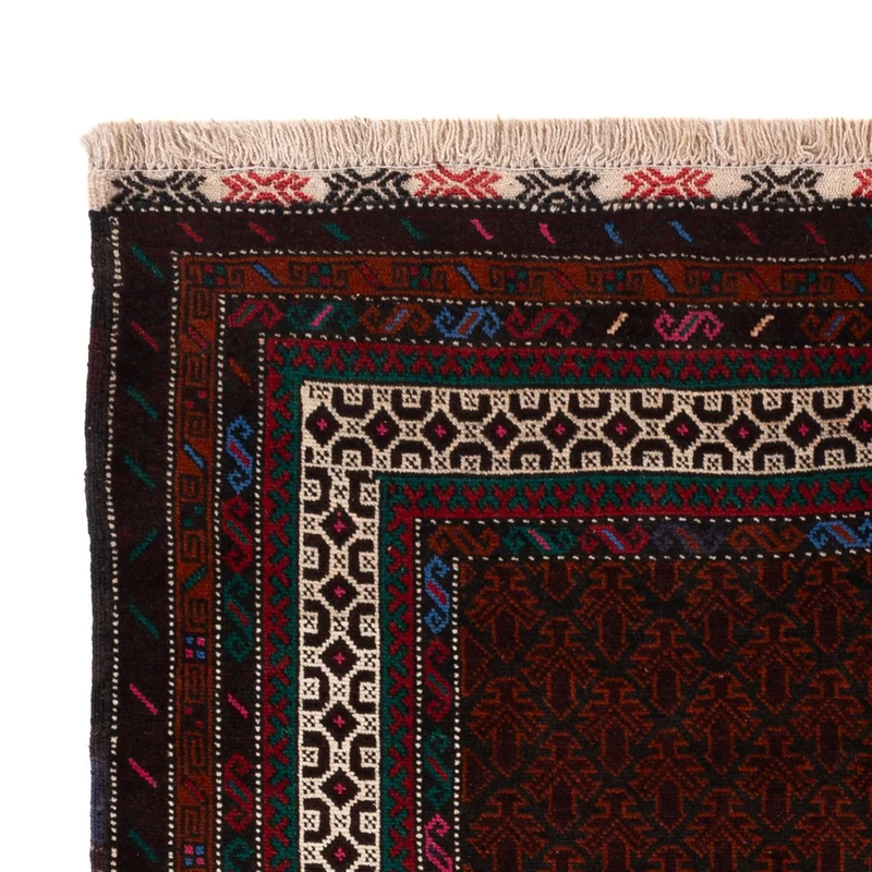 Belutsch Teppich - 123 x 194 cm - dunkelrot