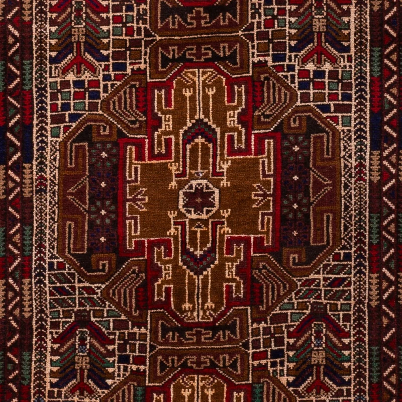 Läufer Belutsch - 110 x 204 cm - dunkelbeige