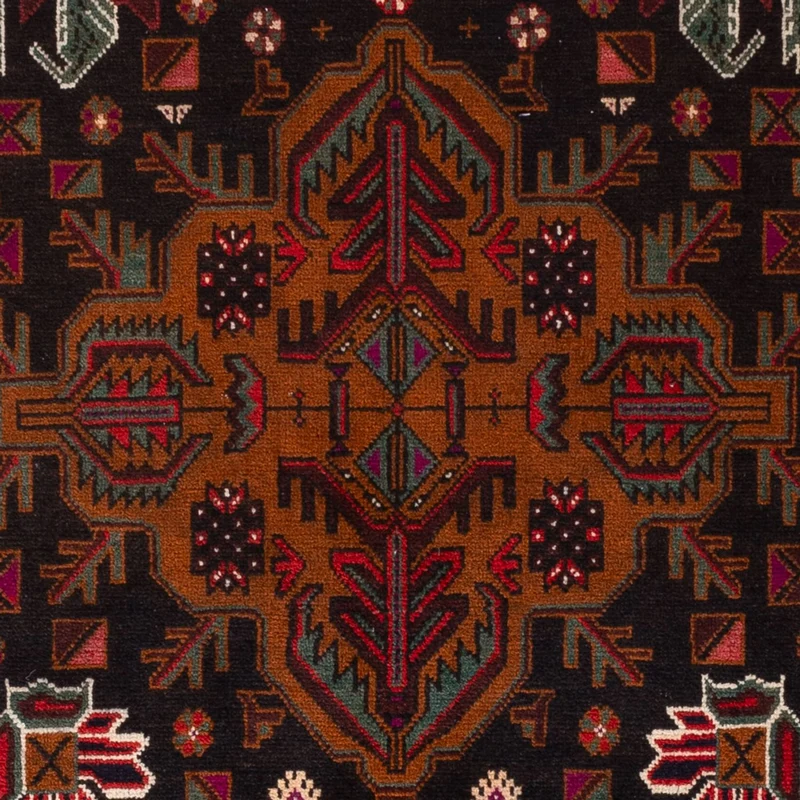 Läufer Belutsch - 114 x 201 cm - dunkelrot