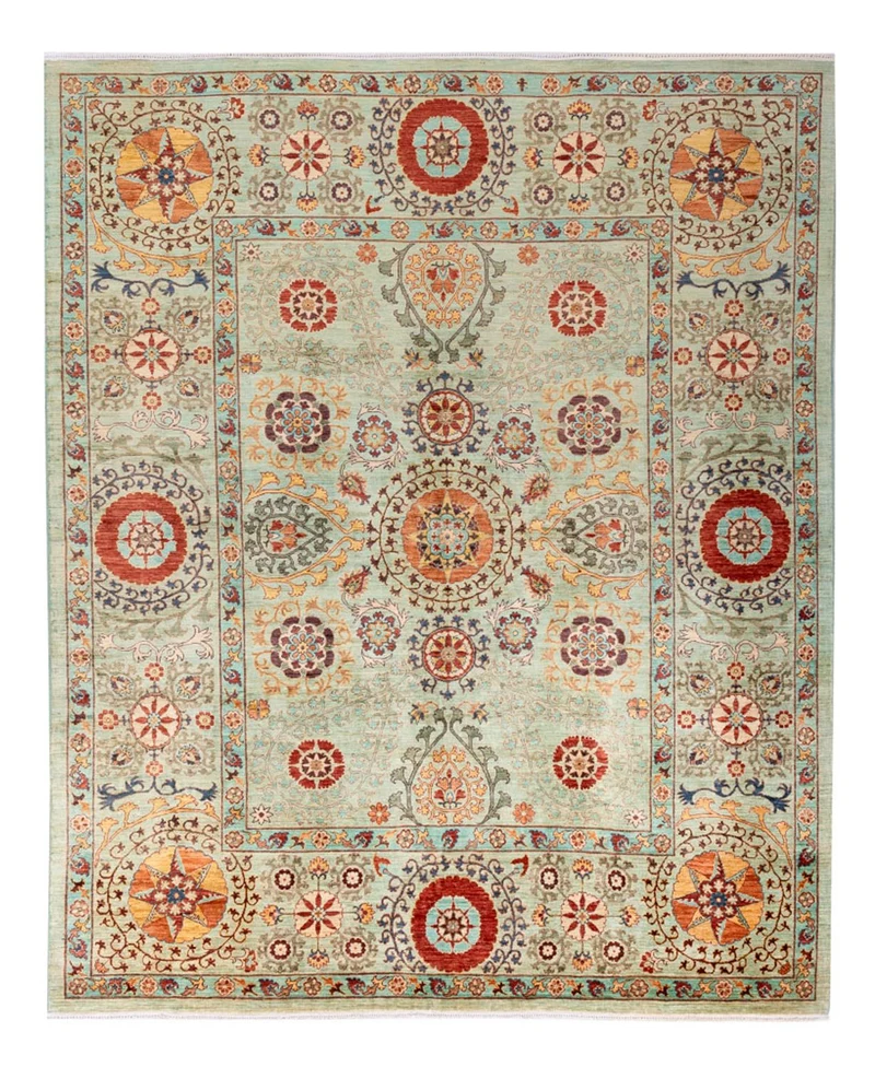 Ariana Teppich 204x251cm - Orientteppich - minzgrün