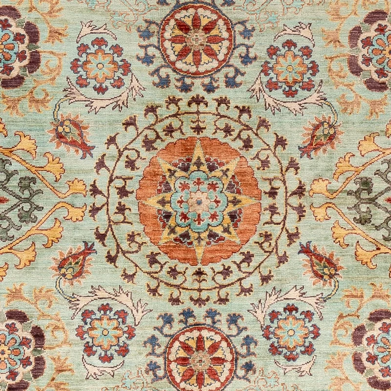 Ariana Teppich 204x251cm - Orientteppich - minzgrün