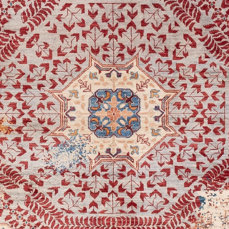 Designer Teppich 206x276cm - mehrfarbig