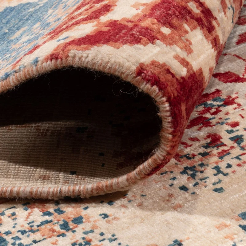 Designer Teppich 206x276cm - mehrfarbig