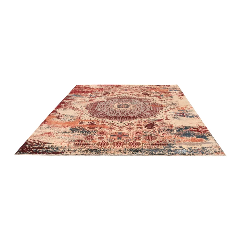 Designer Teppich 206x276cm - mehrfarbig