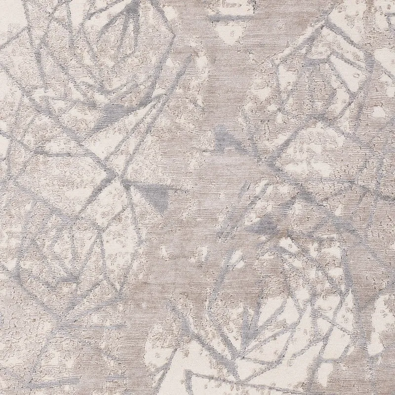 Designer Teppich 204x304cm - silber