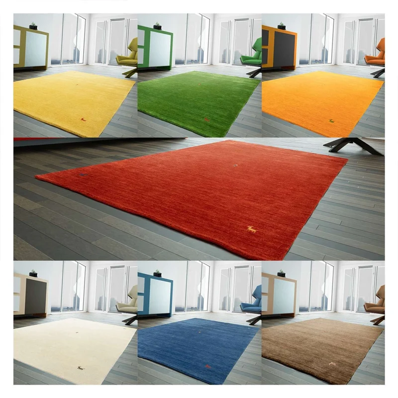Gabbeh Teppich Softy 250x300cm - Wollteppich - beige