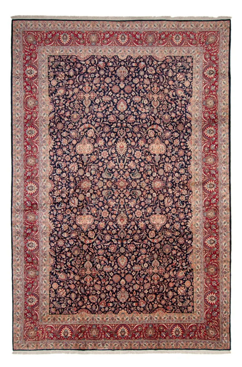 Sarough Teppich 342x503cm - Perserteppich - dunkelblau