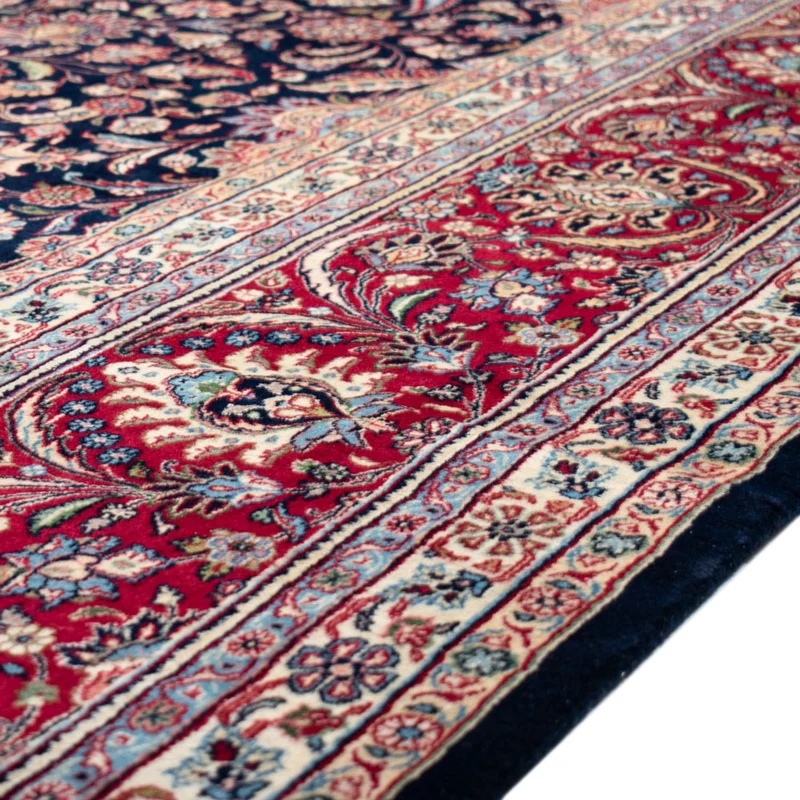Sarough Teppich 342x503cm - Perserteppich - dunkelblau