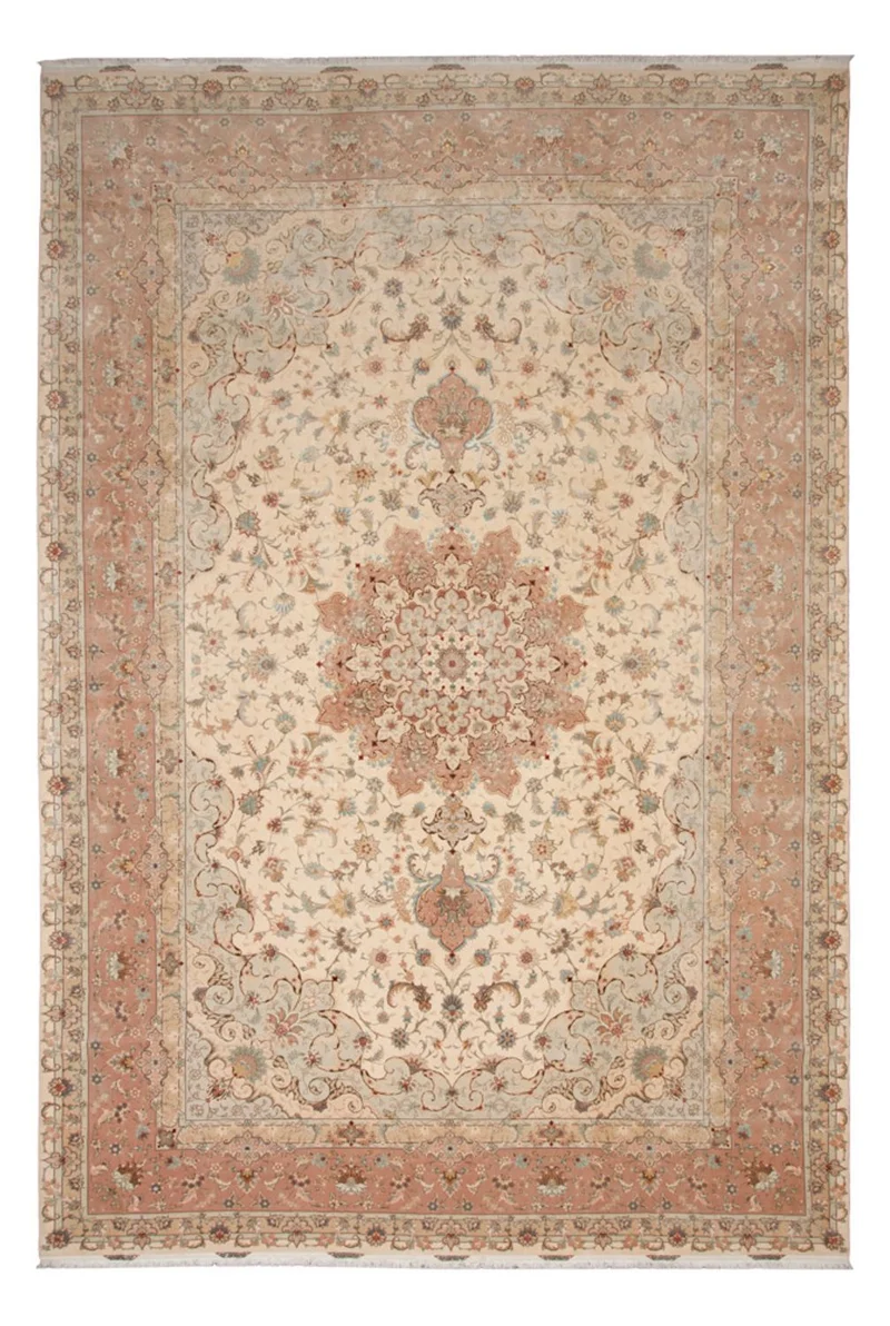 Täbriz - 70 Raj Teppich 394x600cm - Perserteppich - beige