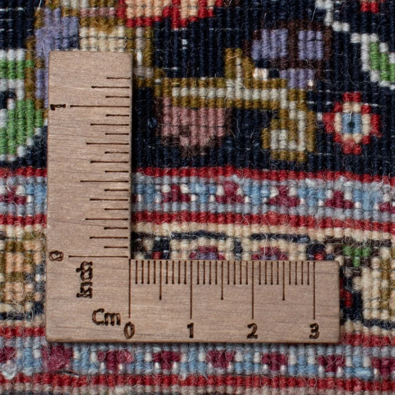 Täbriz - 60 Raj Teppich 360x490cm - Perserteppich - dunkelblau