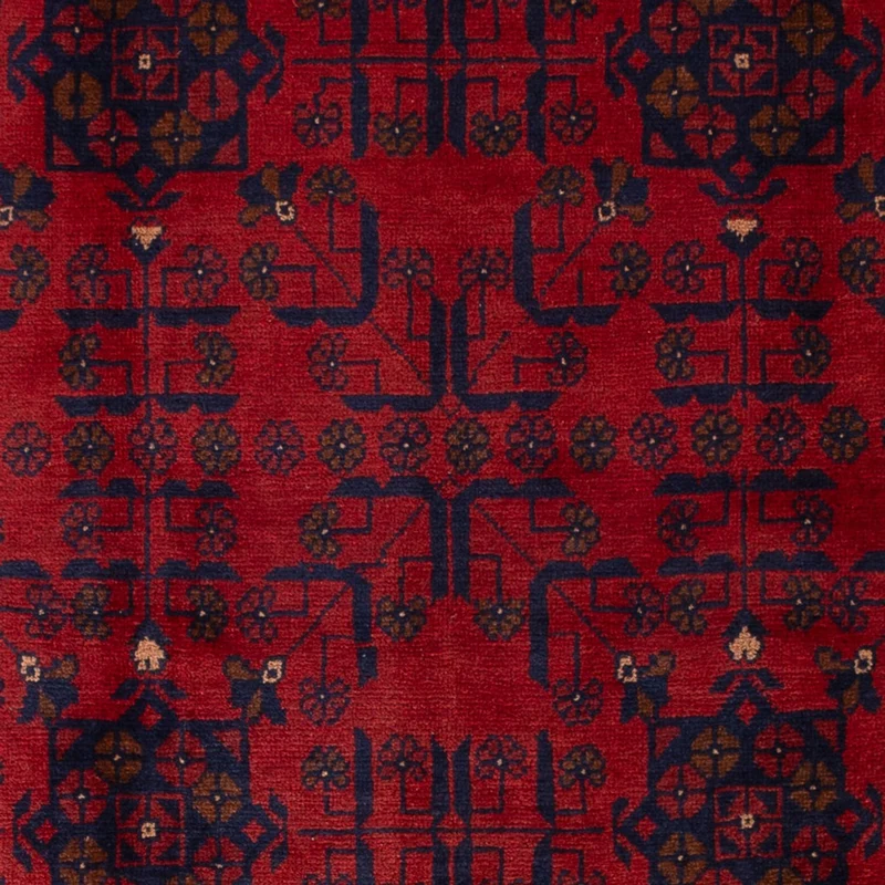 Khal Mohammadi Teppich 132x199cm - Orientteppich - dunkelrot