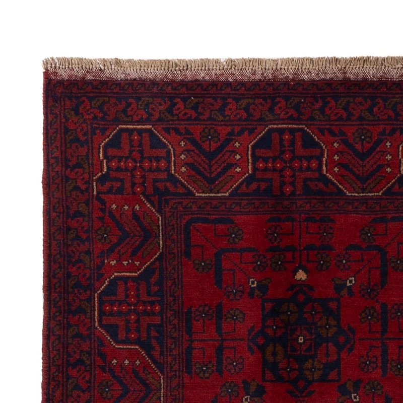 Khal Mohammadi Teppich 132x199cm - Orientteppich - dunkelrot