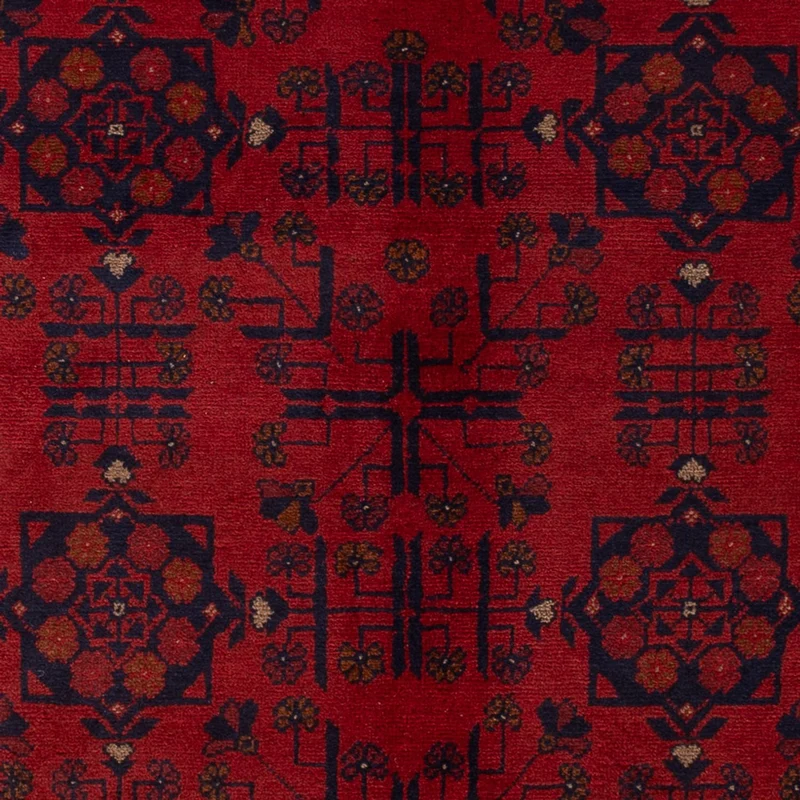 Khal Mohammadi Teppich 130x198cm - Orientteppich - dunkelrot