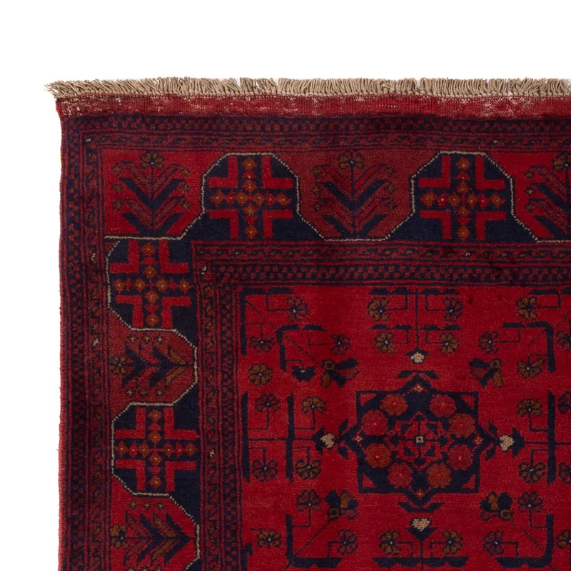 Khal Mohammadi Teppich 130x198cm - Orientteppich - dunkelrot