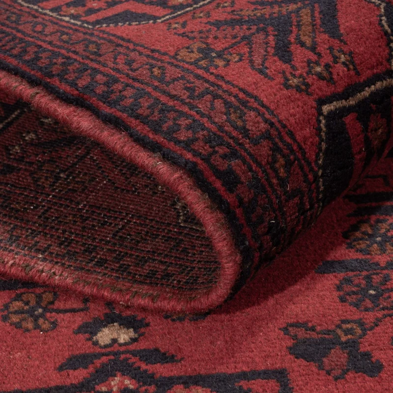 Khal Mohammadi Teppich 130x198cm - Orientteppich - dunkelrot