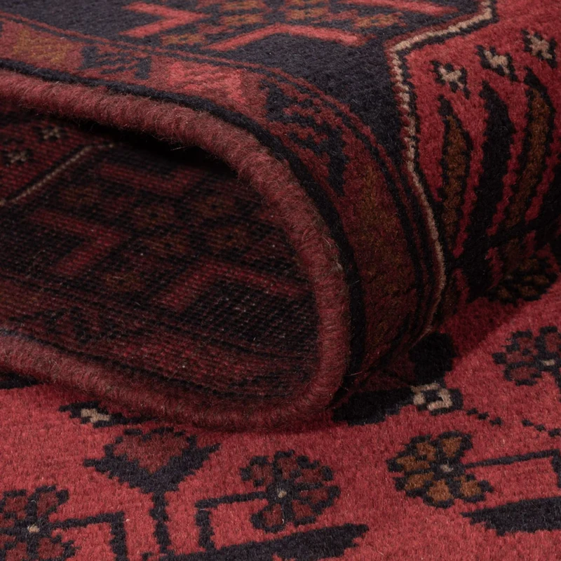 Khal Mohammadi Teppich 130x196cm - Orientteppich - dunkelrot