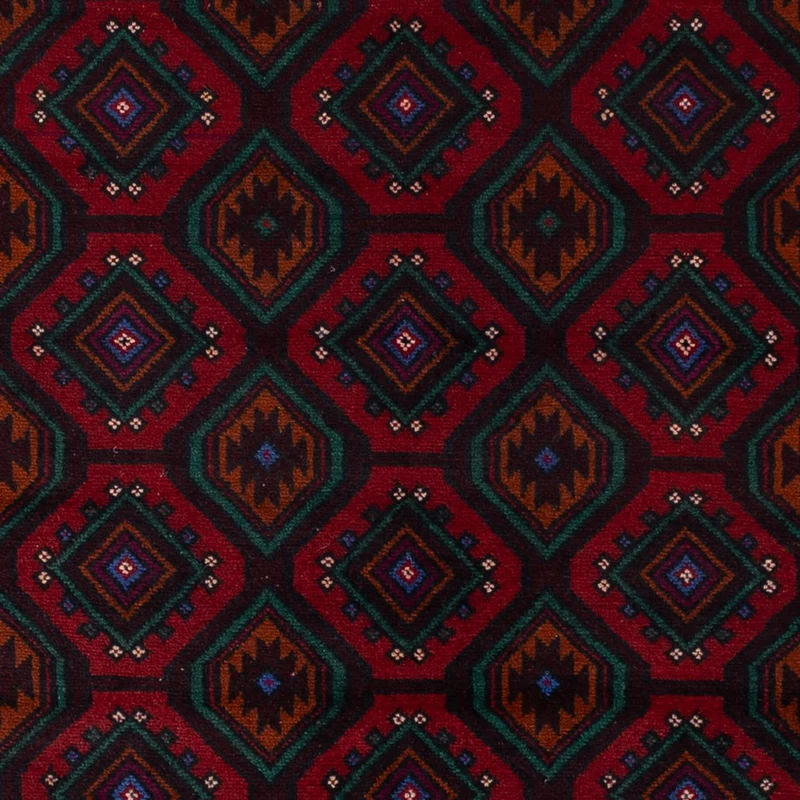 Belutsch Teppich - 120 x 203 cm - dunkelrot
