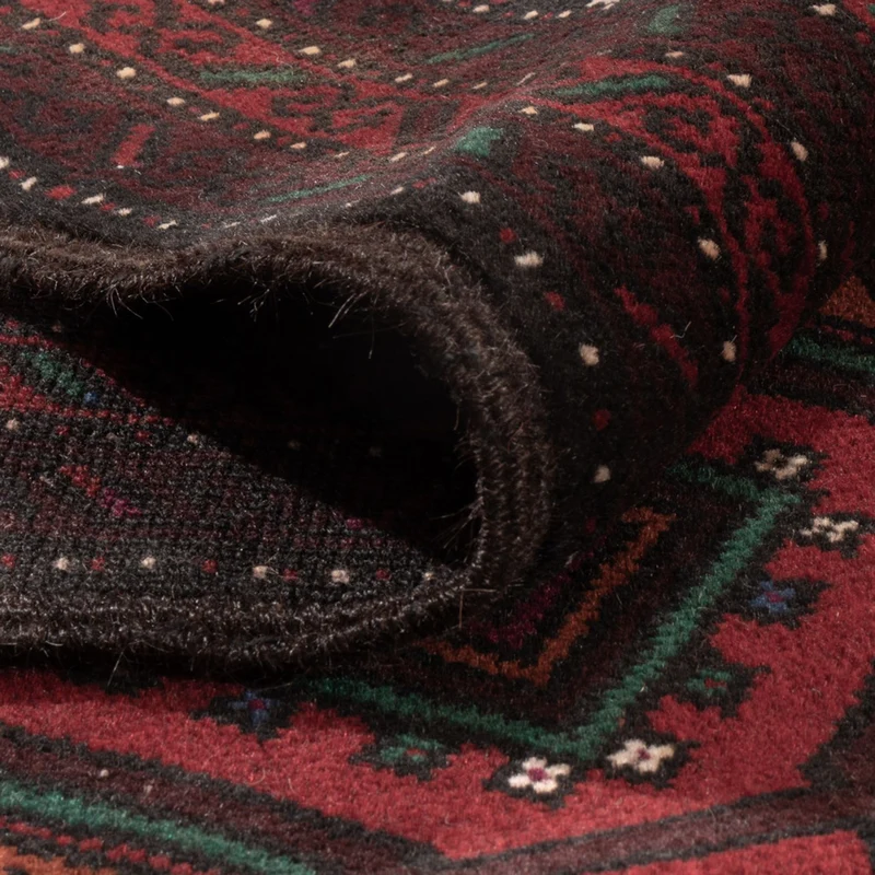 Belutsch Teppich - 120 x 203 cm - dunkelrot